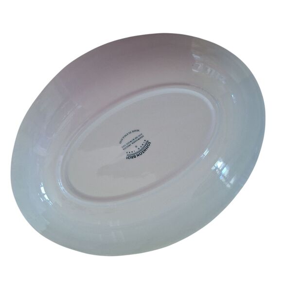 Johnson Brothers Richmond White Oval Serving Bowl 9" Vegetable Bowl England - Picture 15 of 15